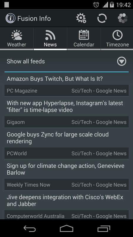 Info widget News